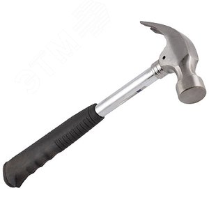 Молоток с гвоздодером 560 гр HAM56CL металлическая обрезиненная рукоятка
