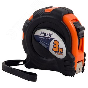 Рулетка с фиксатором, прорезиненный корпус, 3мx16мм TM27-3016