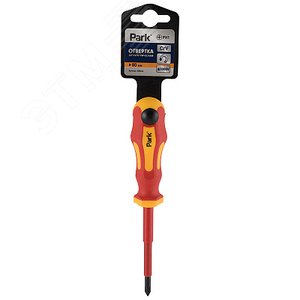 Отвертка диэлектрик PH1х8см для работы в установках до 1000V, крестовая