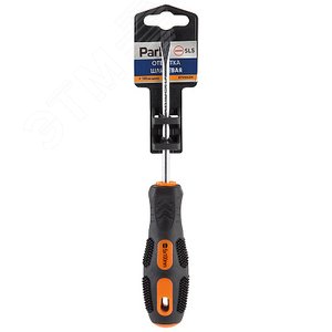 Отвертка Strom SL5x10cм, двухкомпонентная рукоятка OTV006DK, шлицевая