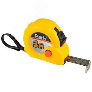 Рулетка с фиксатором пластиковый корпус, 3 мх16 мм