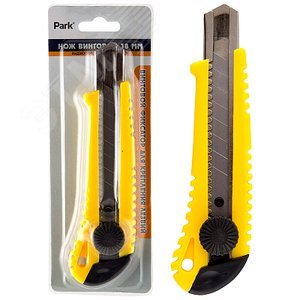 Нож технический винтовой лезвие 18мм