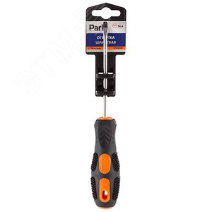 Отвертка Strom SL4х10см, двухкомпонентная рукоятка OTV005DK, шлицевая