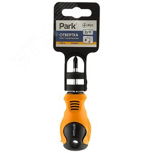 Отвертка Standart PH1х3,8см, двухкомпонентная рукоятка, крестовая