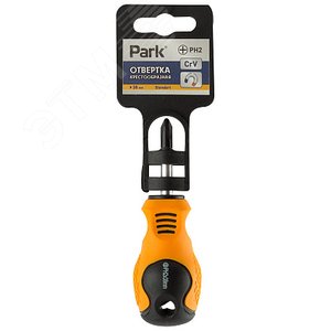 Отвертка Standart PH2х3,8см, двухкомпонентная рукоятка, крестовая