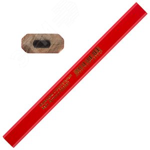 Карандаш строительный 17,5 см, 1 шт