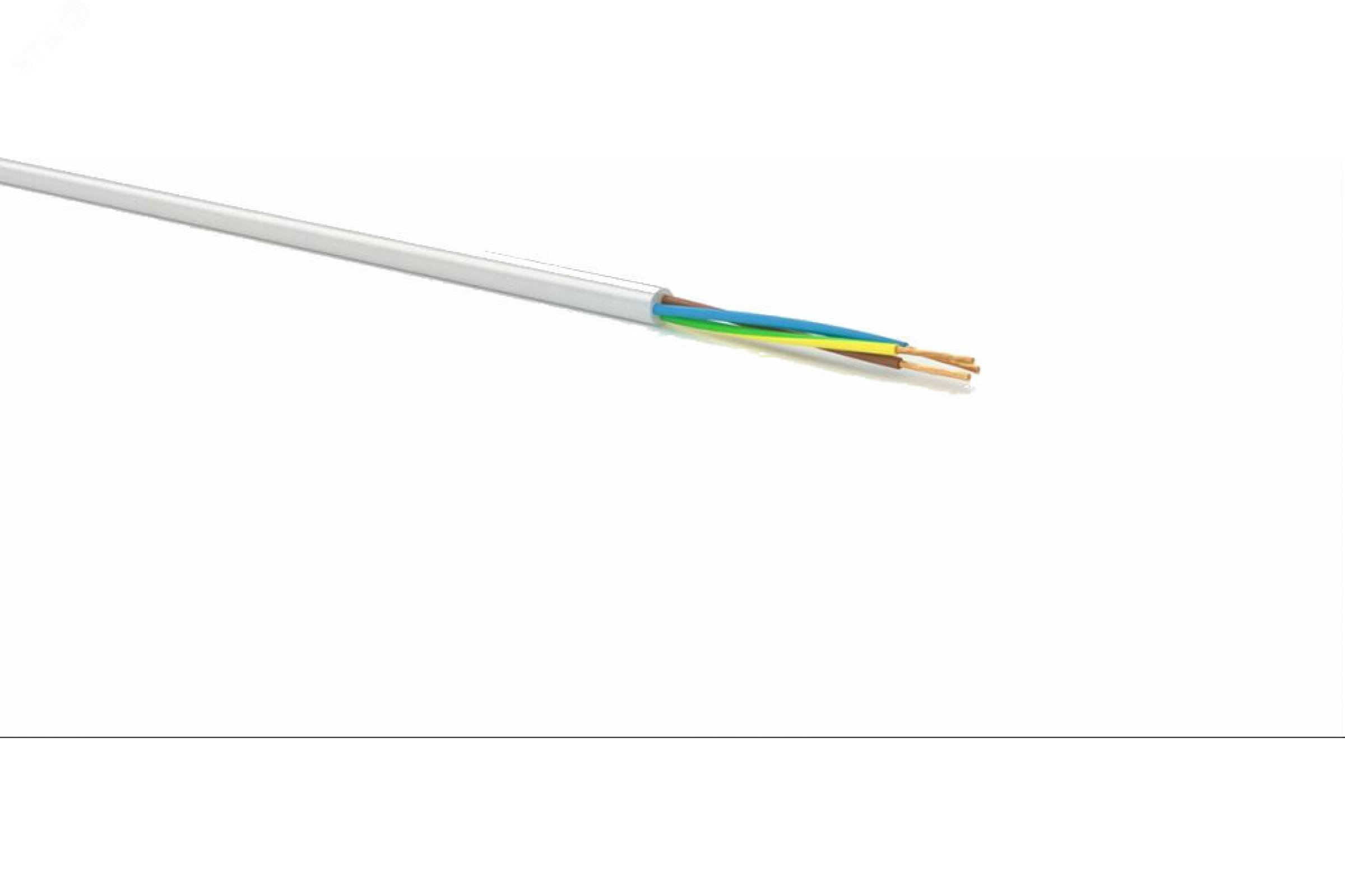 Провод ПВС 3х1.5 белый (50м) ТРТС