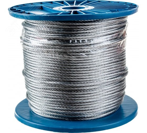Трос 5,0 мм стальной оцинкованный (250м)