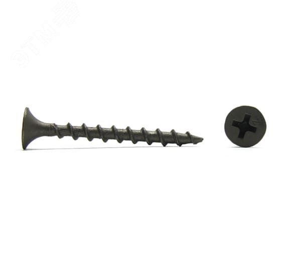 Саморез гипсокартон/дерево 3,5х19 черный (1500шт)