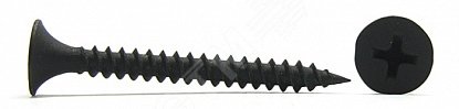 Саморез гипсокартон/металл 4,2х32 черный (200шт) - контейнер