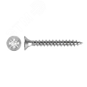 Шуруп универсальный 3,5х30 потайная головка, остроконечный, оцинкованный (200шт)