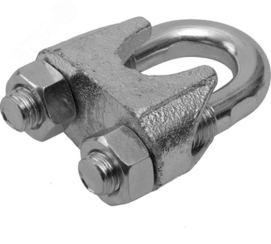Зажим стальной 12мм DIN741 для троса оцинкованный