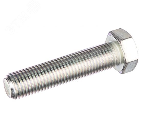 Болт DIN933 М10х55 шестигранная голова полная     резьба оцинкованный класс прочности 8.8