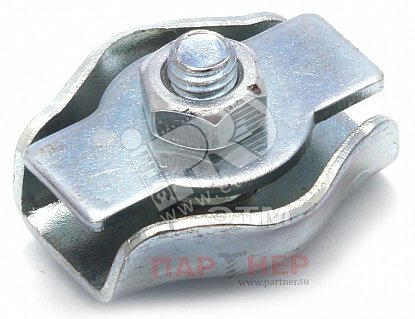 Зажим стальной 6мм Simplex для троса оцинкованный