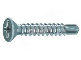 Саморез 3,9х19 A2 DIN7504O с потайной головкой с буром на конце нержавеющая сталь (1000шт)