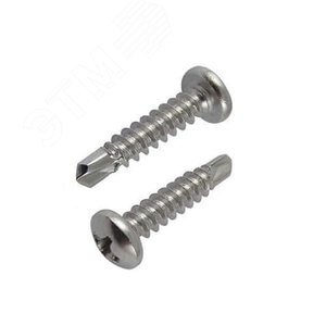 Саморез 3,9x32 DIN7504М с полукруглой головкой с буром на конце оцинкованная сталь (1000шт)