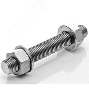 Шпилька 1Н-M20-8gх120.40Х ОСТ 26-2040-96 с 2мя    гайками M20-7H ОСТ 26-2041-96 и 2мя шайбами 20 ОСТ26-2042-96