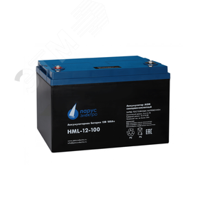 Батарея аккумуляторная 12В 100Ач со сроком службы до 12 лет