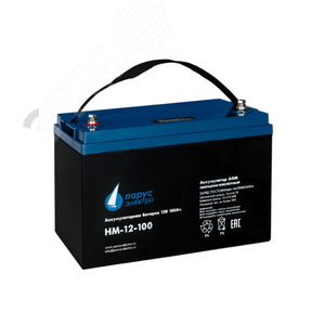 Батарея аккумуляторная 12В 100Ач со сроком службы 10-12 лет