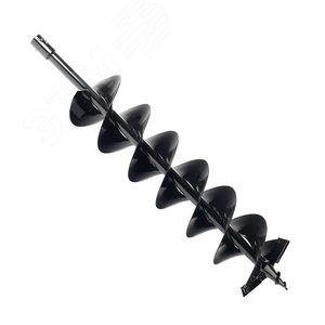 Шнек двухзаходный D 150B для грунта, длина 800мм, смен. ножи