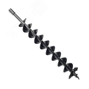 Шнек двухзаходный D 100B для грунта, длина 800мм, смен. ножи