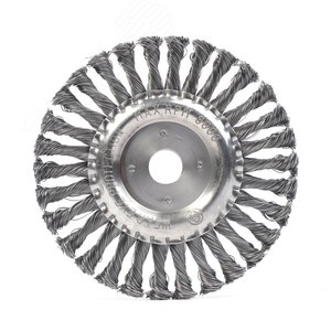 Щетка круглая 180ммХ22,23мм витая проволока