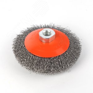 Щетка тарельчатая 115ммХМ14 гофрированная проволока