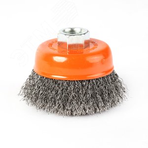Щетка чашеобразная 100ммХМ14 гофрированная проволока