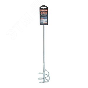 Миксер насадка  MP485 для сухих и строит. смесей, оцинкованный, 80x400 мм, хвостовик 8 мм.