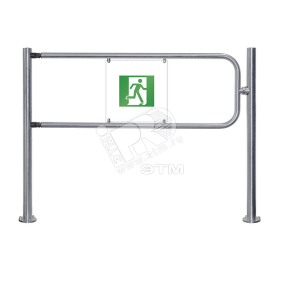 Створка поворотная -BH02 1-17 в комплекте со стопорным механизмом для механической поворотной секции с заполнением с пиктограммами, ширина прохода 120