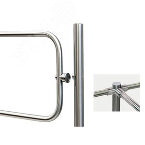 Стойка трехсторонняя с электромагнитным устройством блокировки, с крышкой