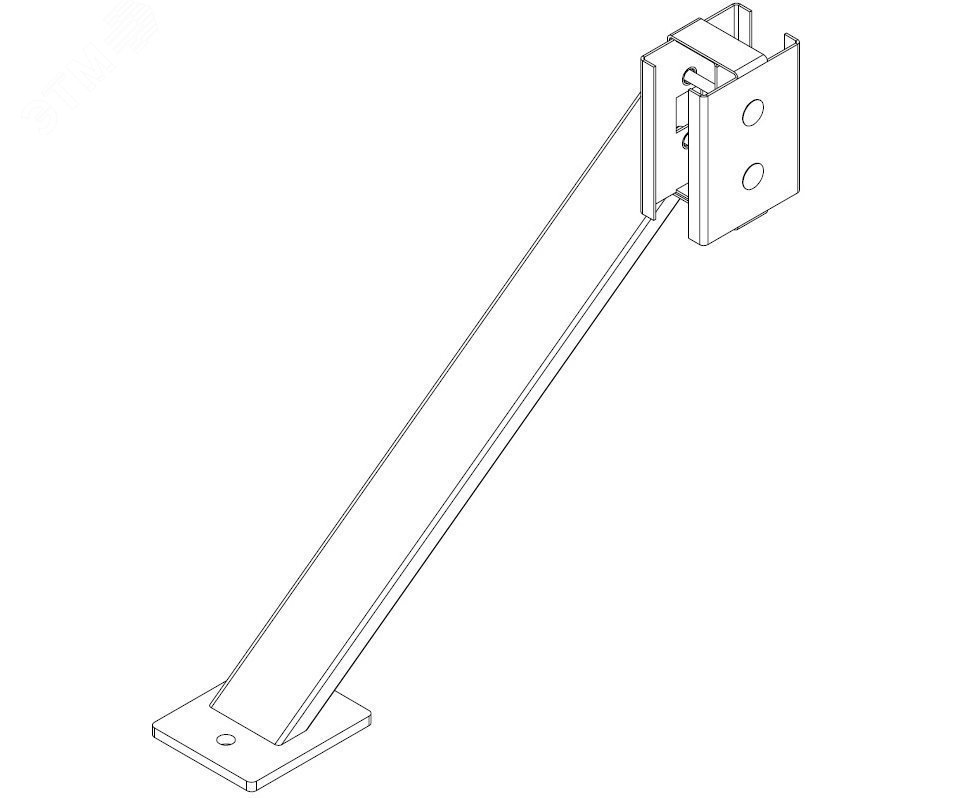 Упор -MB-16.9 для стоек секций ограждения