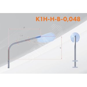 Кронштейн К1Н-1,5-1,5-Н300-0,048-ц