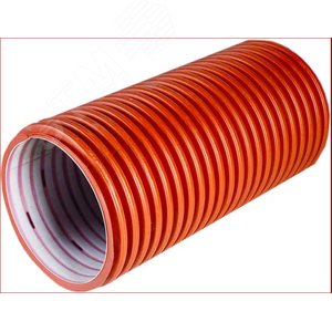 Труба ПЭ гофрированная двухслойная 233/200 SN8 с перфорацией 240гр 5отв - 6м.