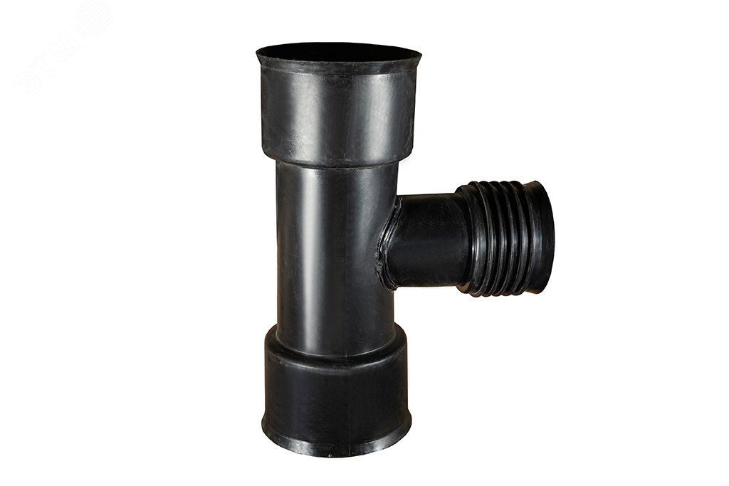 Тройник сварной ПЭ для гофрированной трубы 90 град. 100х100