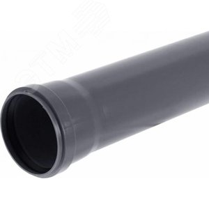 Труба канализационная 110 х 3000 мм, толщина 2.2, PP однораструбная, серая