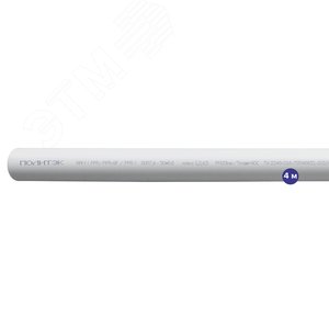 Труба полипропиленовая 50 х 6.9 SDR 7.4 PN 20 PPR армированная стекловолокном белая, хлыст 4м