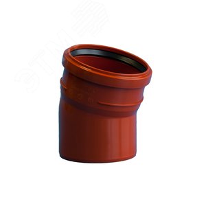 Отвод для наружной канализации 15 град. 160