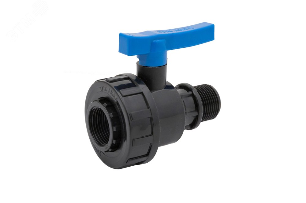 Кран шаровой компрессионный НР разъемный d 25 х 1/2