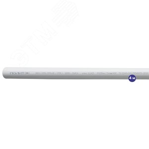 Труба полипропиленовая 32 х 5.4 SDR 6 PN 25 PPR армированная стекловолокном белая, хлыст 4м