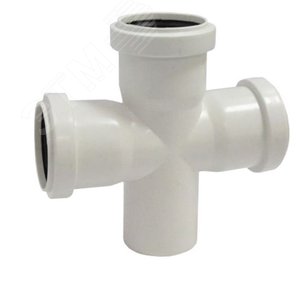 Крестовина одноплоскостная для бесшумной канализации 87.5 град 50х50х50