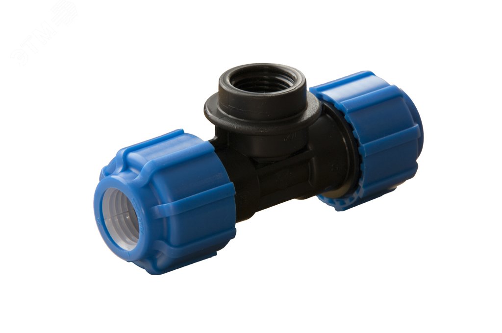 Тройник ПНД компрессионный ВР 20 х 1/2' х 20