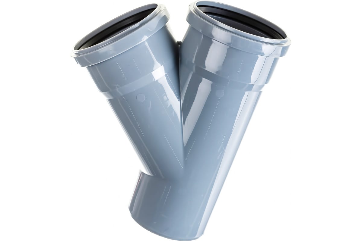 Тройник канализационный 45 град. 110 х 110