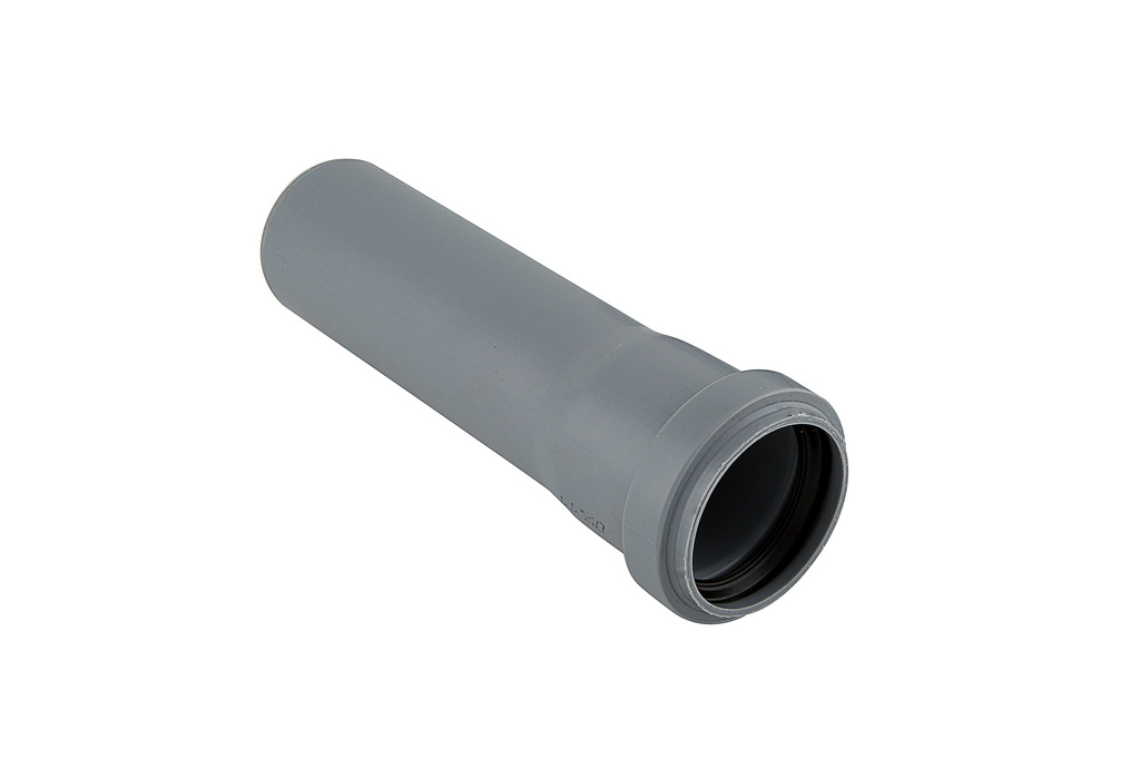 Труба канализационная 40x2000 мм, толщина 1.8, PP однораструбная, серая