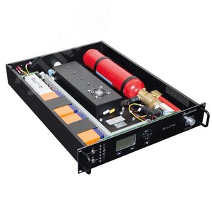 Установка автономная газового пожаротушения (сетевое исполнение, с интерфейсом RS-485) для монтажа внутри 19 корпуса высотой 2U