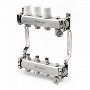 Блок коллекторный с регулировочными клапанами 5 выходов, 330 мм, 1 x 3/4