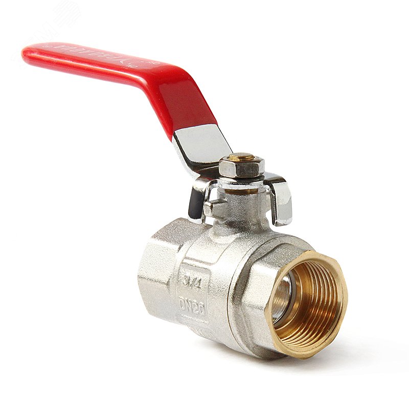 Кран шаровой полнопроходной, ручка-рычаг, ВВ 3/4