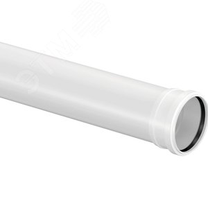 Труба канализационная 110 х 500 мм PP, однораструбная, малошумная, белая
