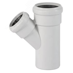 Тройник для малошумной канализации 50x40 мм 45 град.