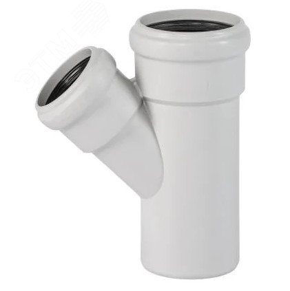 Тройник для малошумной канализации 50x40 мм 45 град.